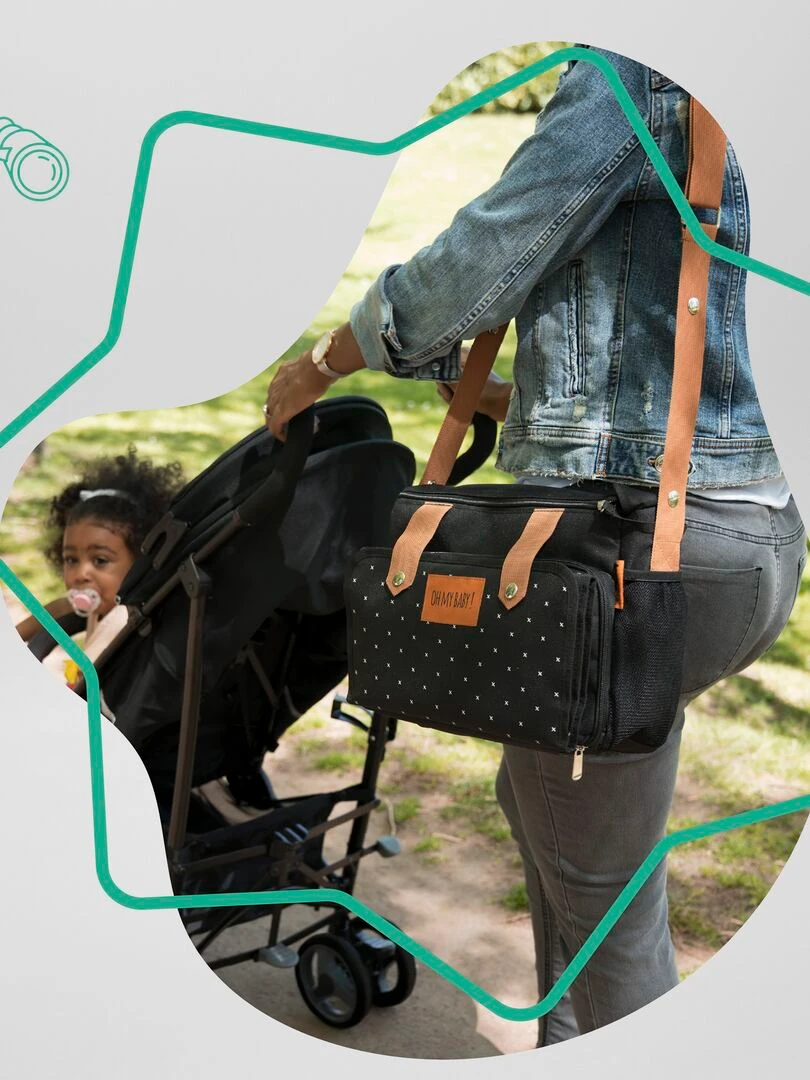 Sac à langer 2 en 1 'Badabulle'   Noir