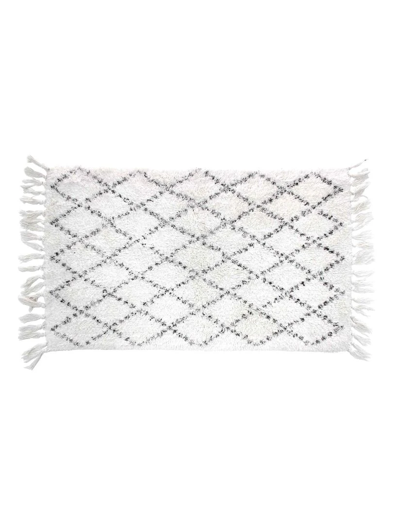 Tapis de bain 50 x 80 cm Latika Blanc