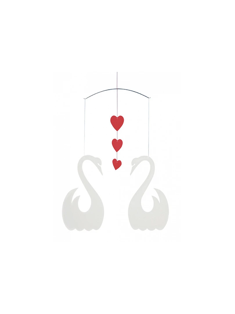 'flensted Mobiles' Fairy Swans Rouge