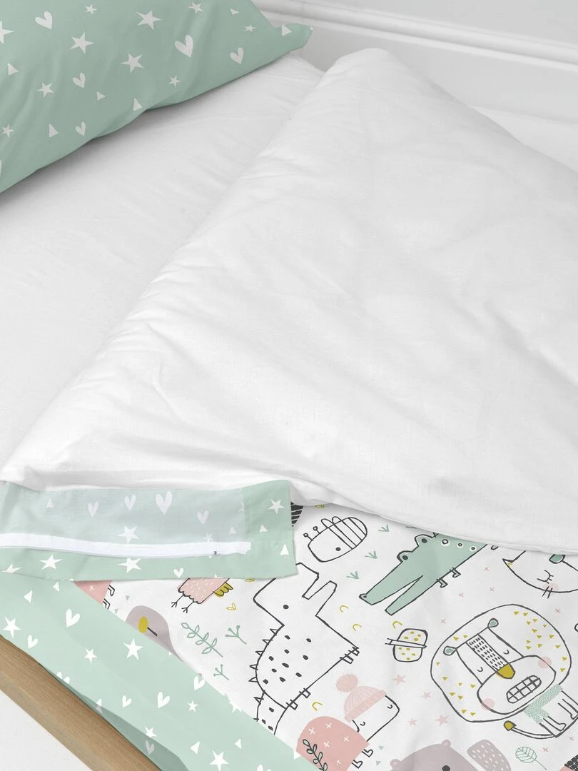 Couchage prêt à dormir Avec couette Best buddies "Happyfriday" Multicolore