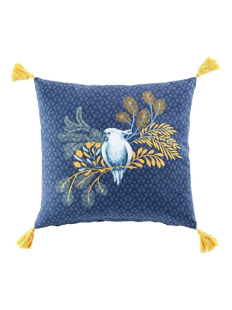 Coussin déco Blue Coco Bleu