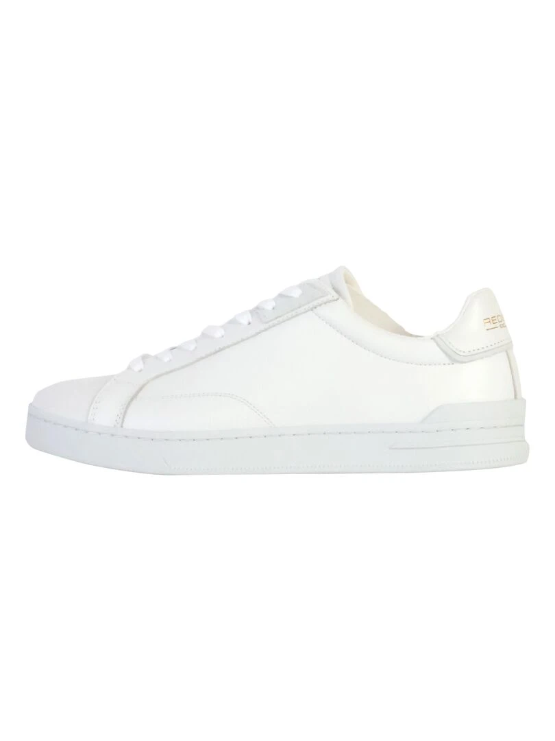 Basket Cuir Redskins Tessin Blanc