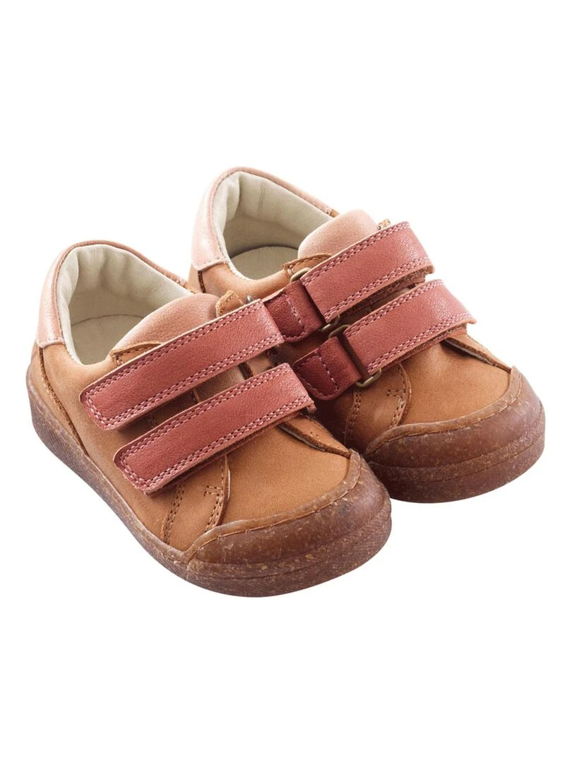 Baskets cuir Happy up Rose