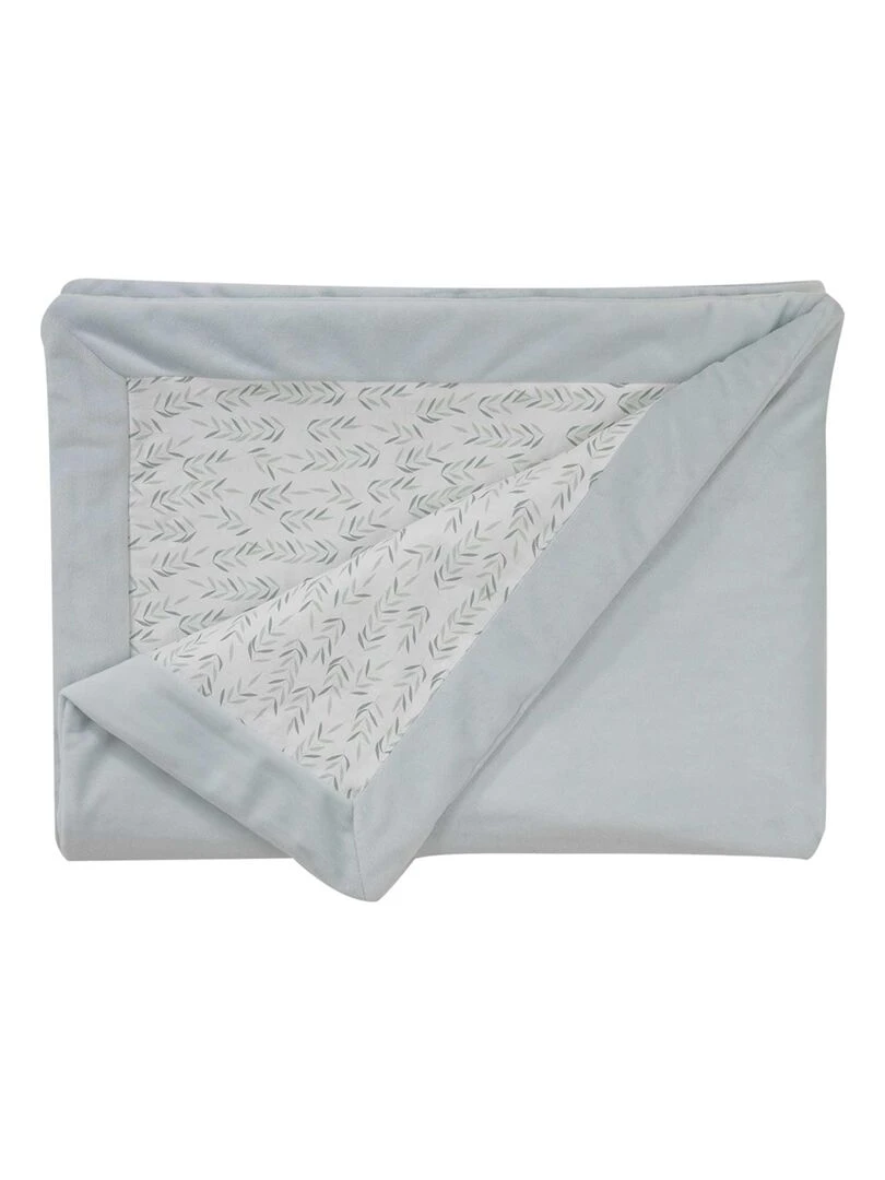 Couverture double face esprit nature Vert sapin