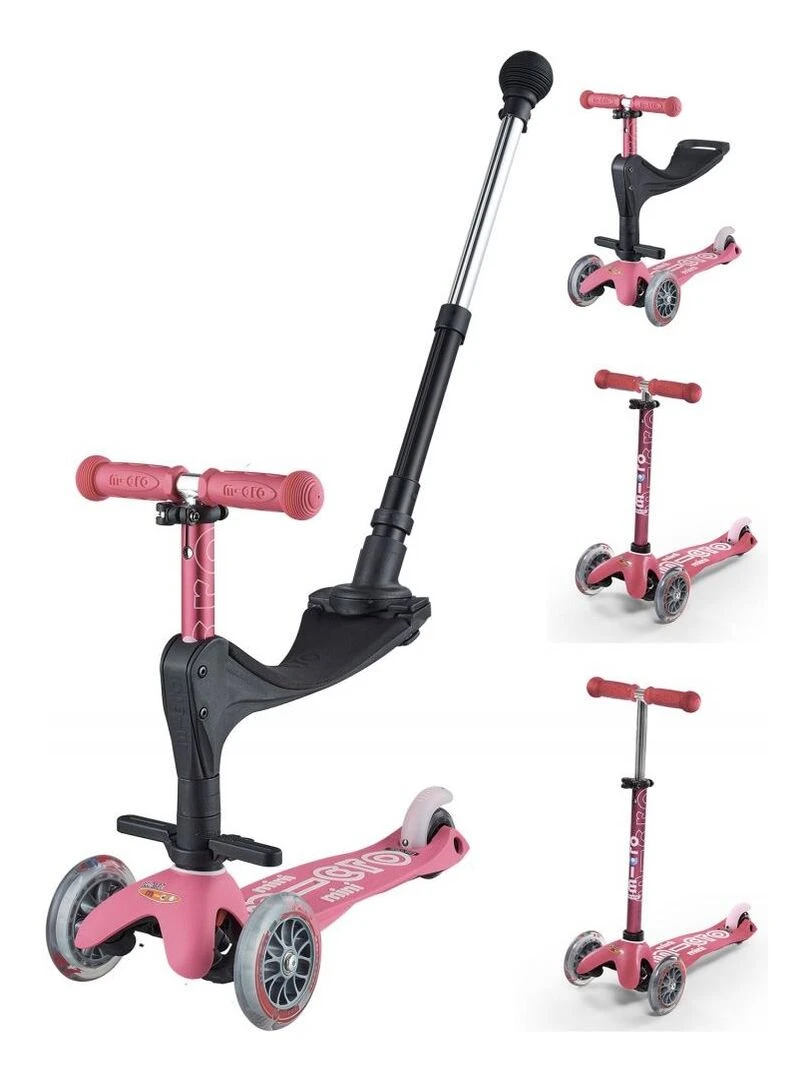 Trottinette  Mini 3en1 Revolution Deluxe   Framboise   N/A
