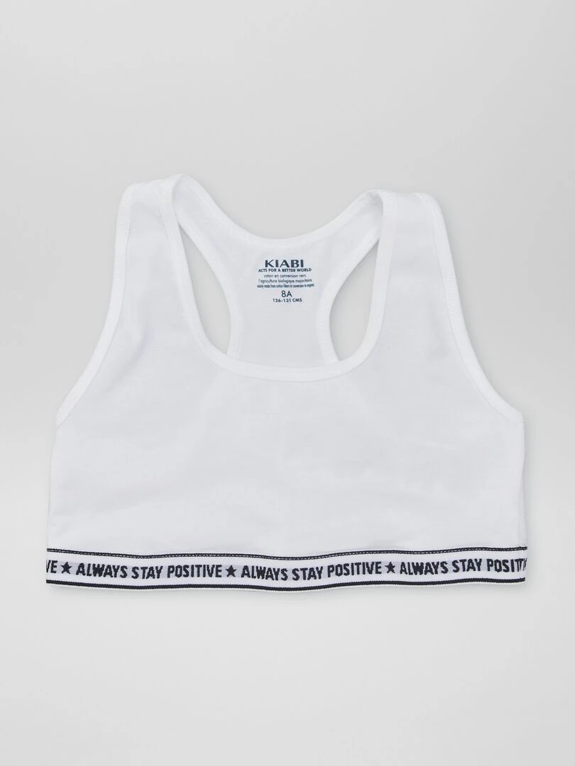 Brassière de sport   Noir/Blanc