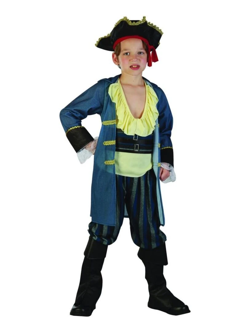 Déguisement Pirate luxe enfant Bleu