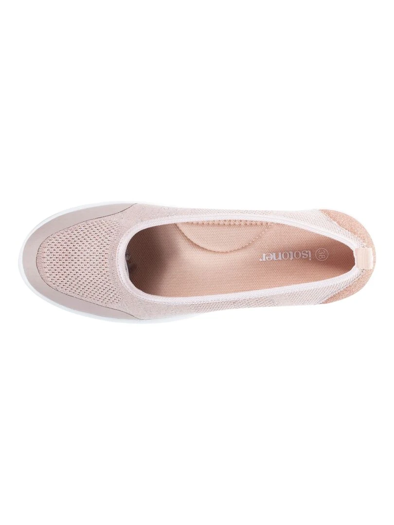 Ballerines Femme slip on Rose poudré Rose clair