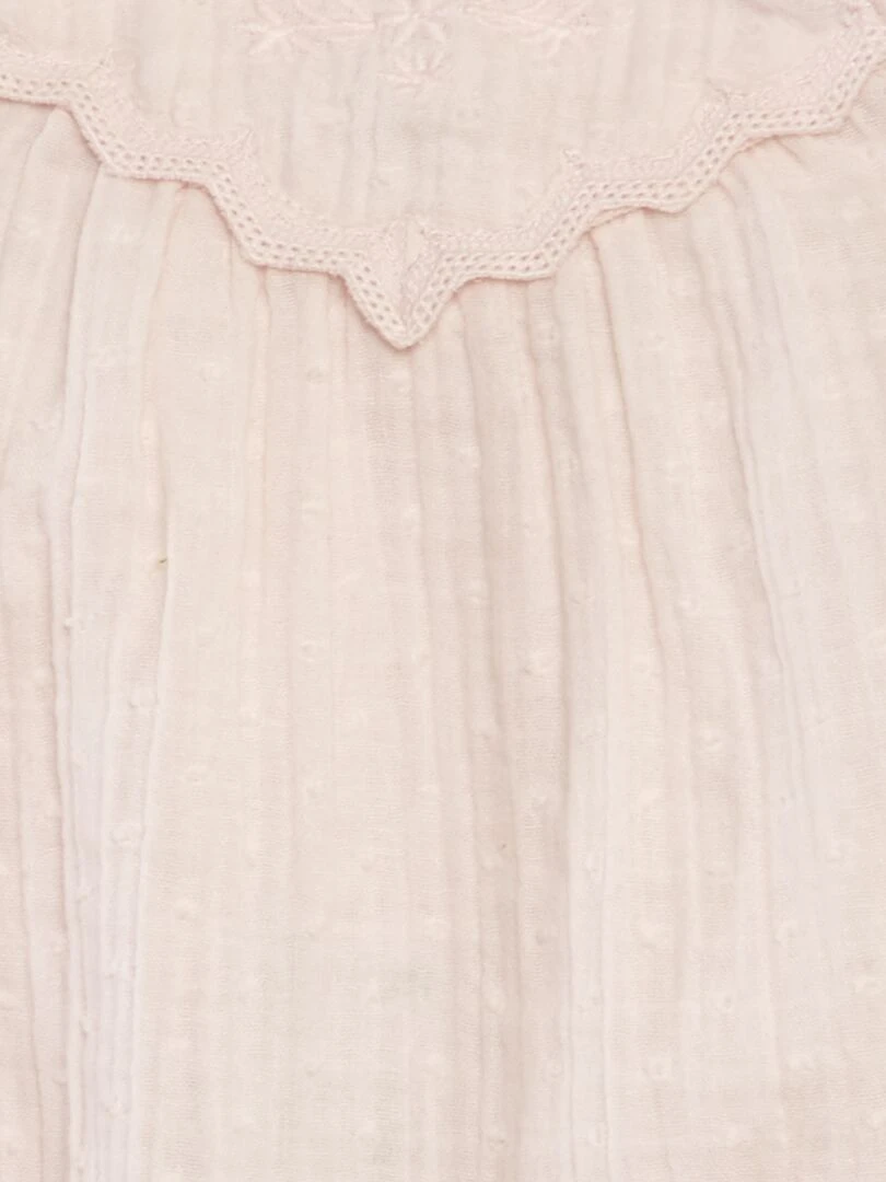 Combinaison en plumetis   Rose