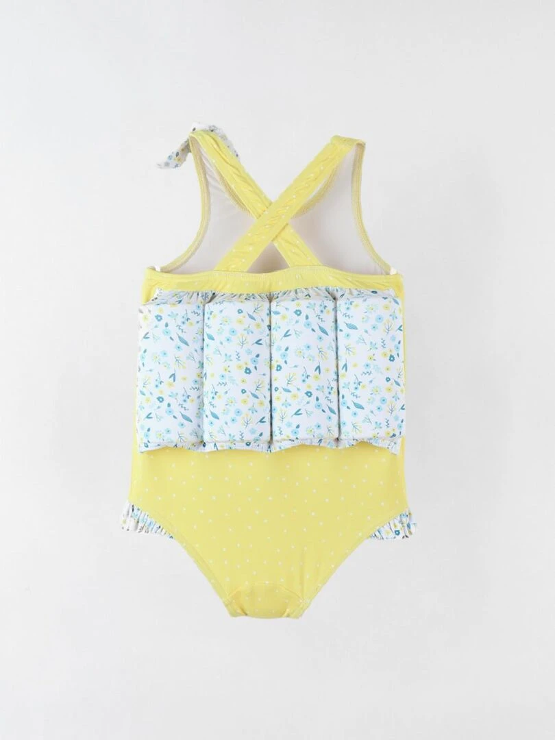 Maillot bouée à imprimés jaune/bleu Archimède Jaune