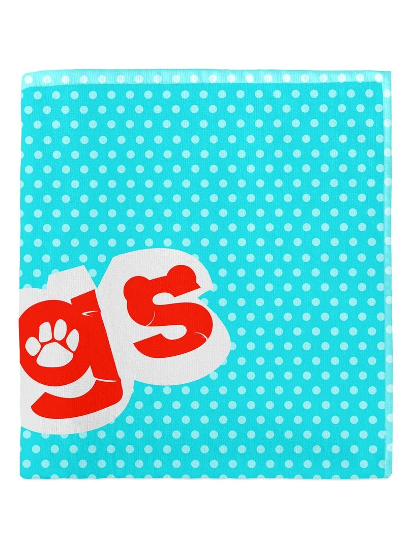 Serviette Dogs "Happyfriday"   Blanc