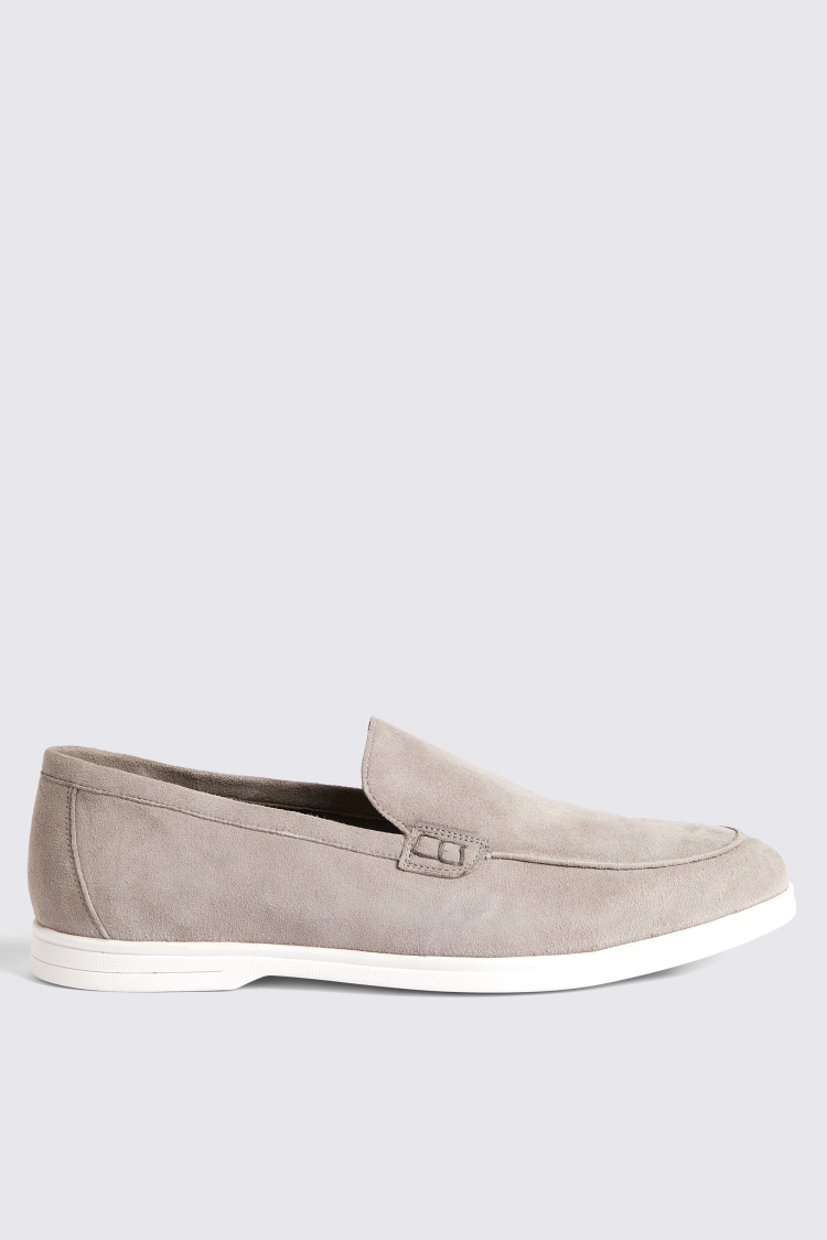 Lewisham Taupe Suede Casual Loafers   Buy Online at Moss