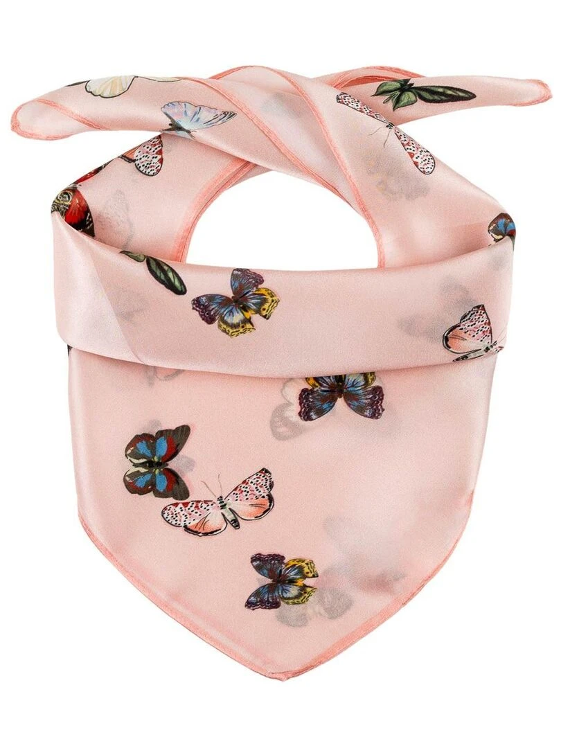 Carré de soie Piccolo Papini Rose