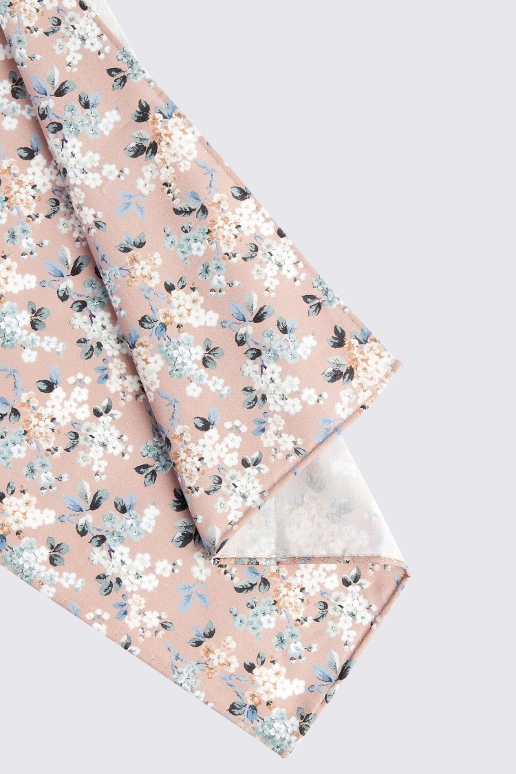 Dusty Pink Ditsy Floral Pocket Square Made With Liberty Fabric Buy Online at Moss