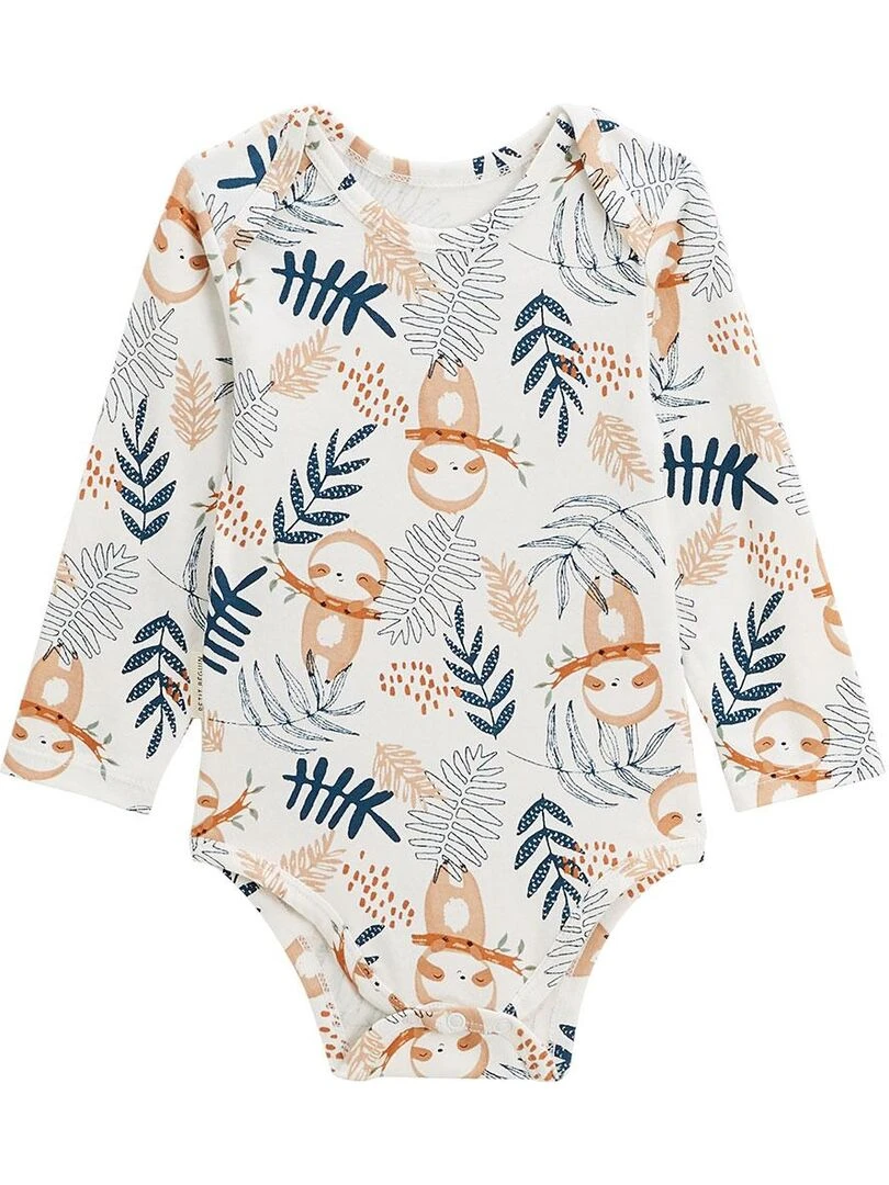 Lot de 2 bodies bébé manches longues Marceau   Bleu
