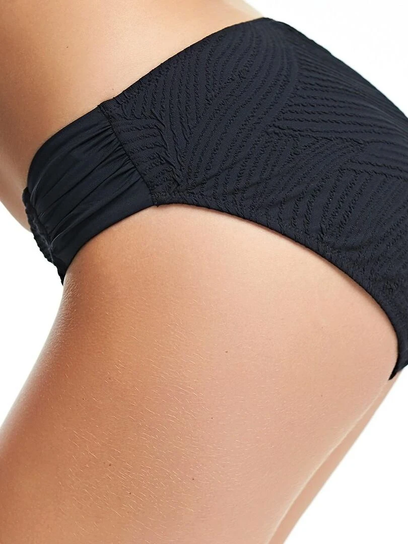 Bas de maillot de bain avec côtés plissés Ottawa Noir