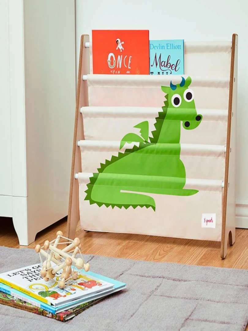 Bibliothèque En Tissu Dragon Vert