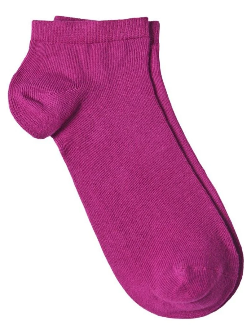 Socquettes Coton Prémium   Lot 3 Paires   Fabrication UE   Violet prune