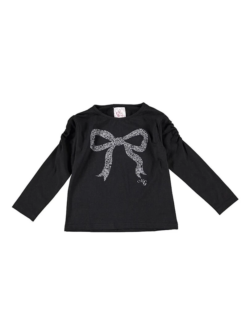 T shirt manches longues fille FLOYD MISS GIRLY Noir Noir