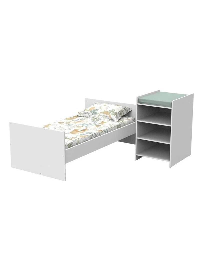 Lit combiné FIRST BABYPRICE Blanc