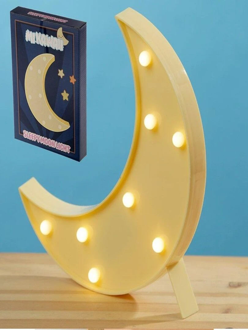 Lampe Veilleuse Mi Kawai Lune LED Jaune