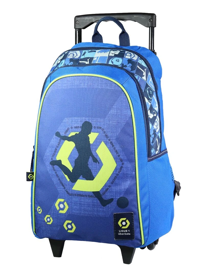 BAGTROTTER Sac à dos à roulettes Ligue 1 Football Bleu Bleu