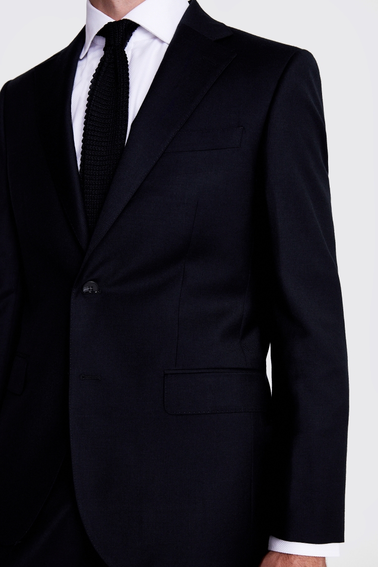 Italian Tailored Fit Blue Check Jacket   Buy Online at Moss