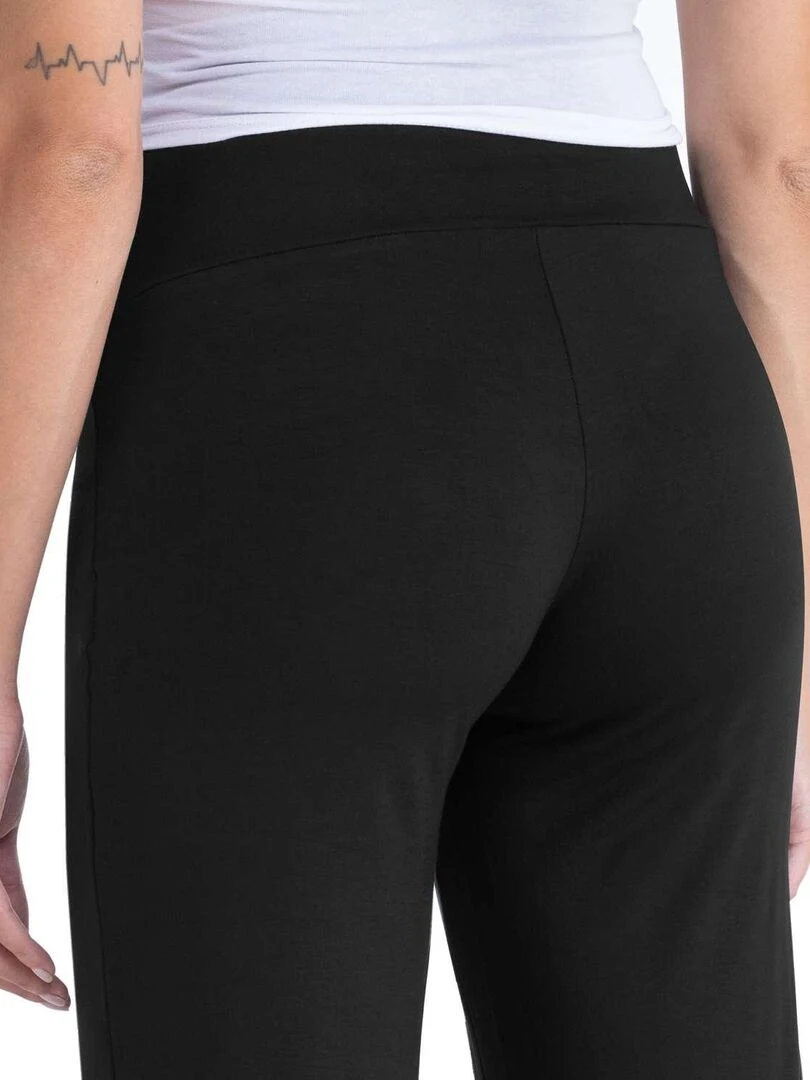 Pantalon de grossesse habillé à jambes larges   Noir   Noir