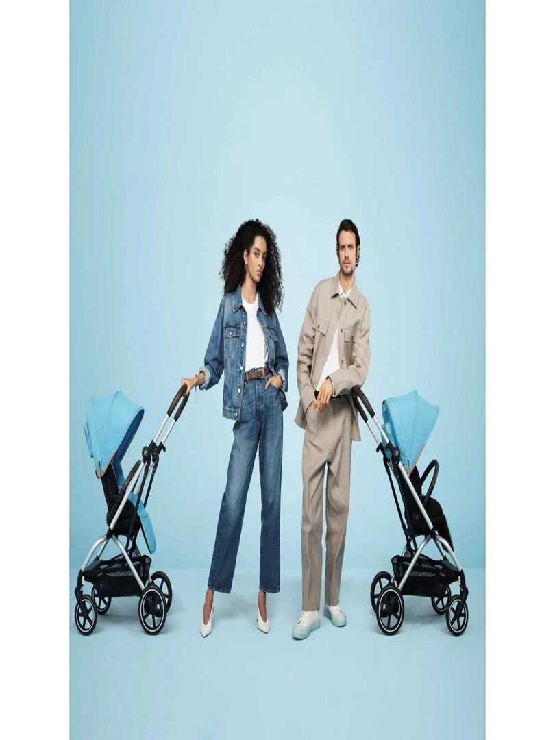 Poussette Eezy S Twist +2 Beach Blue (gold) Bleu