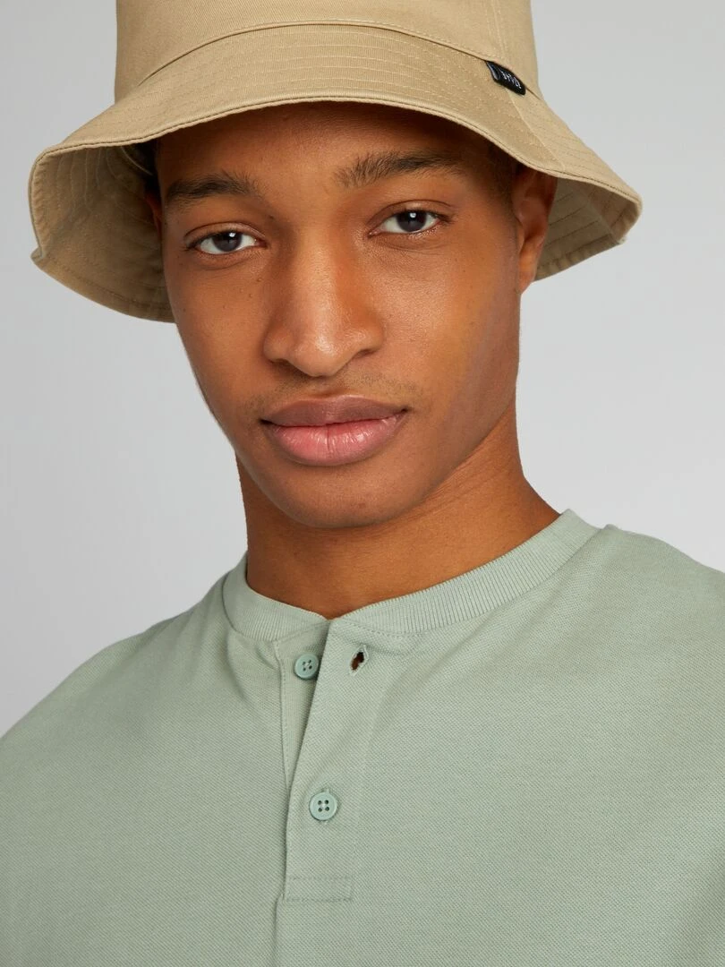 Polo en piqué de coton uni + d'1m90 Vert