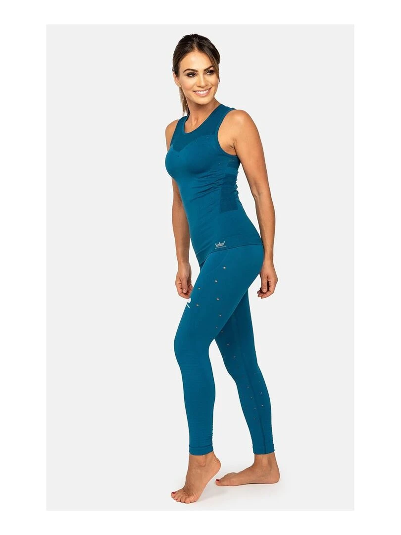 Legging Femme Fitness sans coutures Fibre Emana Taille haute Namasté Bleu anthracite