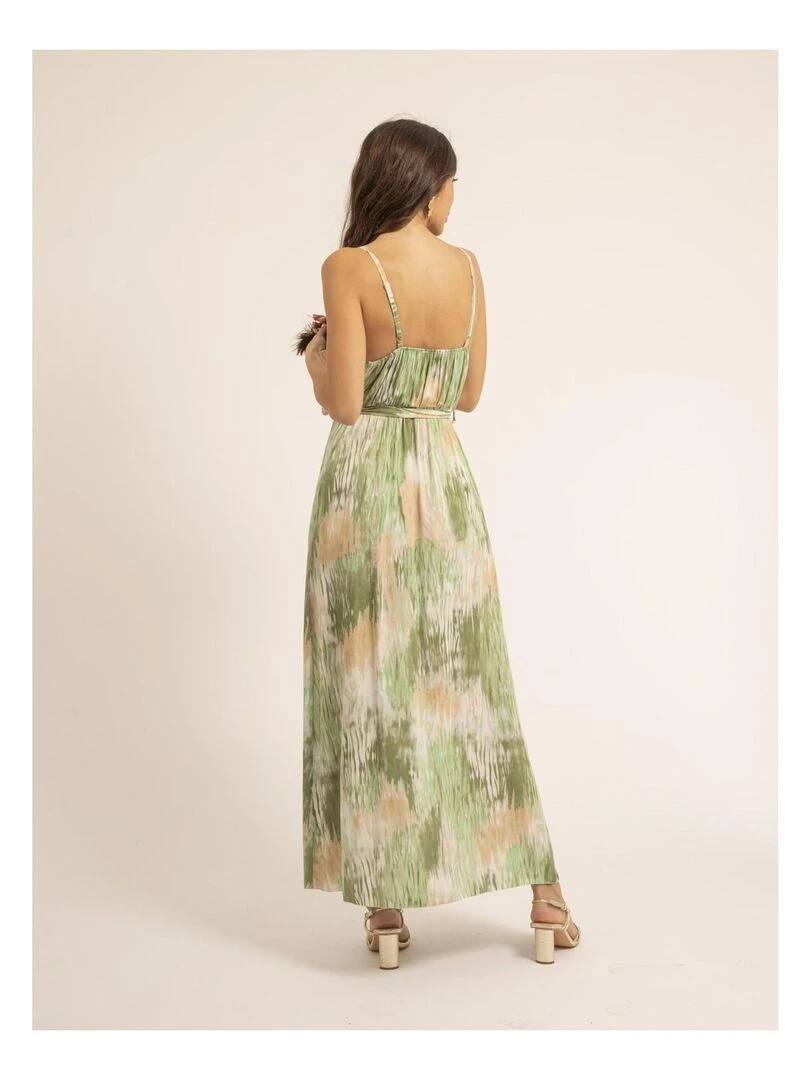 Robe longue motifs IGLORY Vert