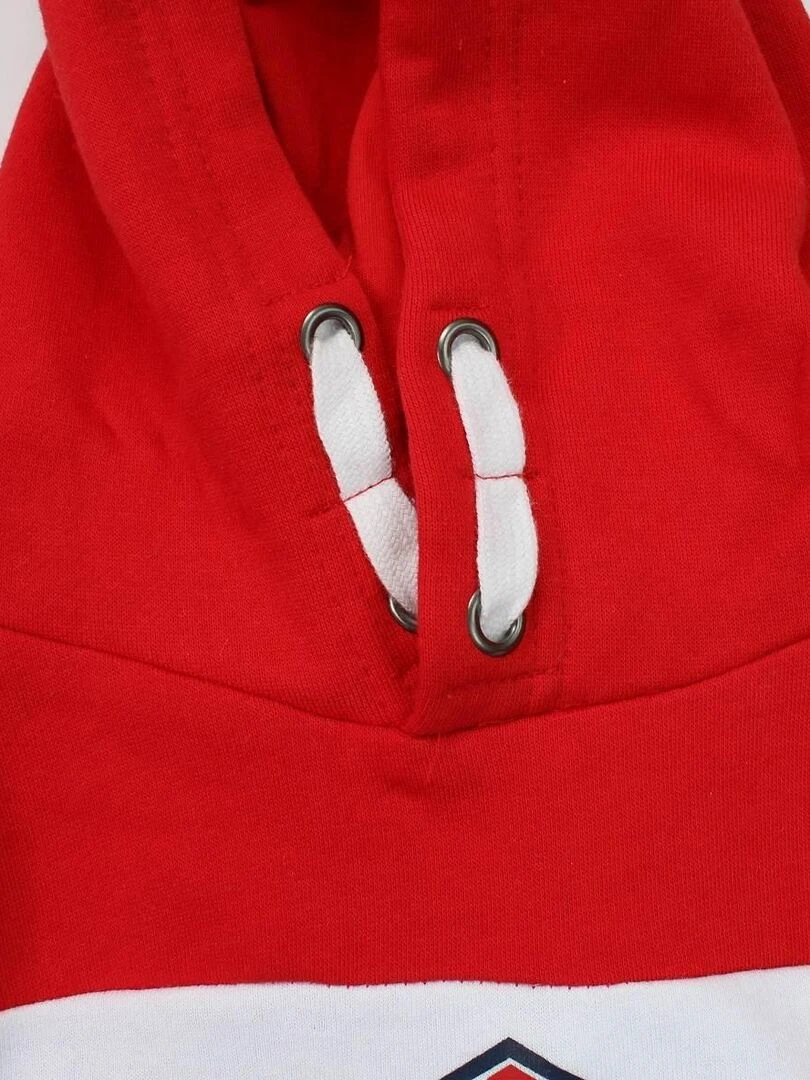 Lee Cooper   Sweat garçon imprimé logo en coton   Rouge