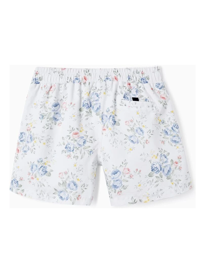 Shorts De Bain Avec Fleurs UPF 80 Pour Adulte 'You&Me' BROTHERS&SISTERS Beige clair
