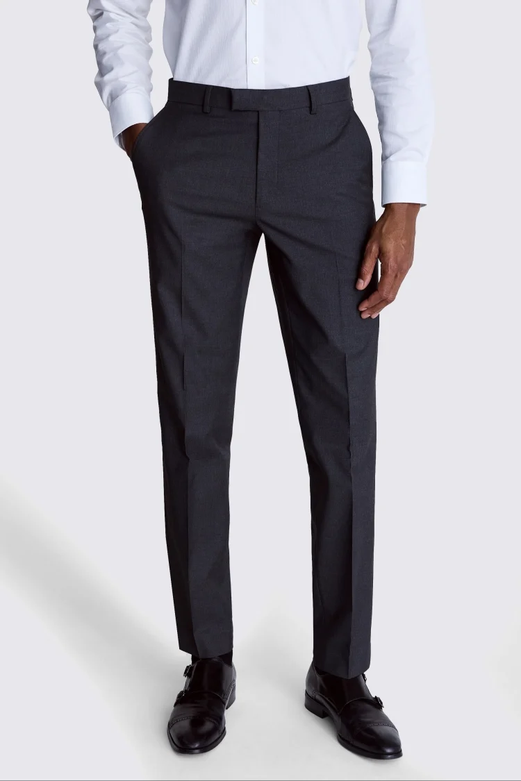 Regular Fit Charcoal Stretch Jacket   Buy Online at Moss