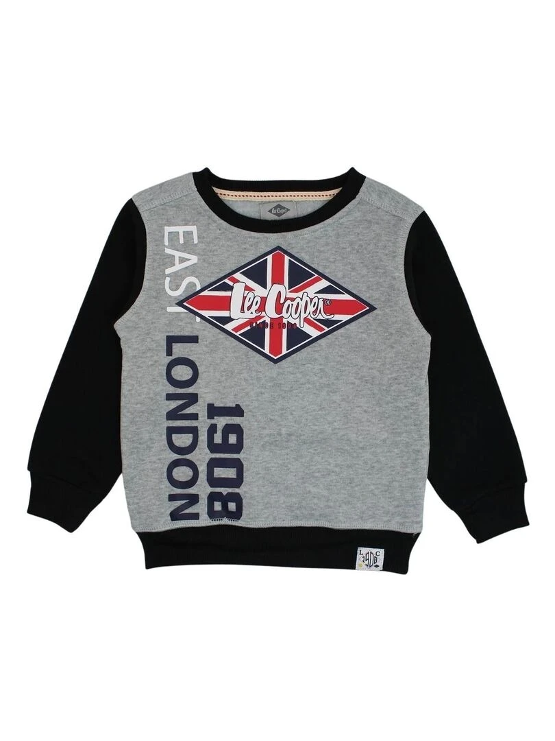 Lee Cooper Sweat garçon imprimé logo Gris