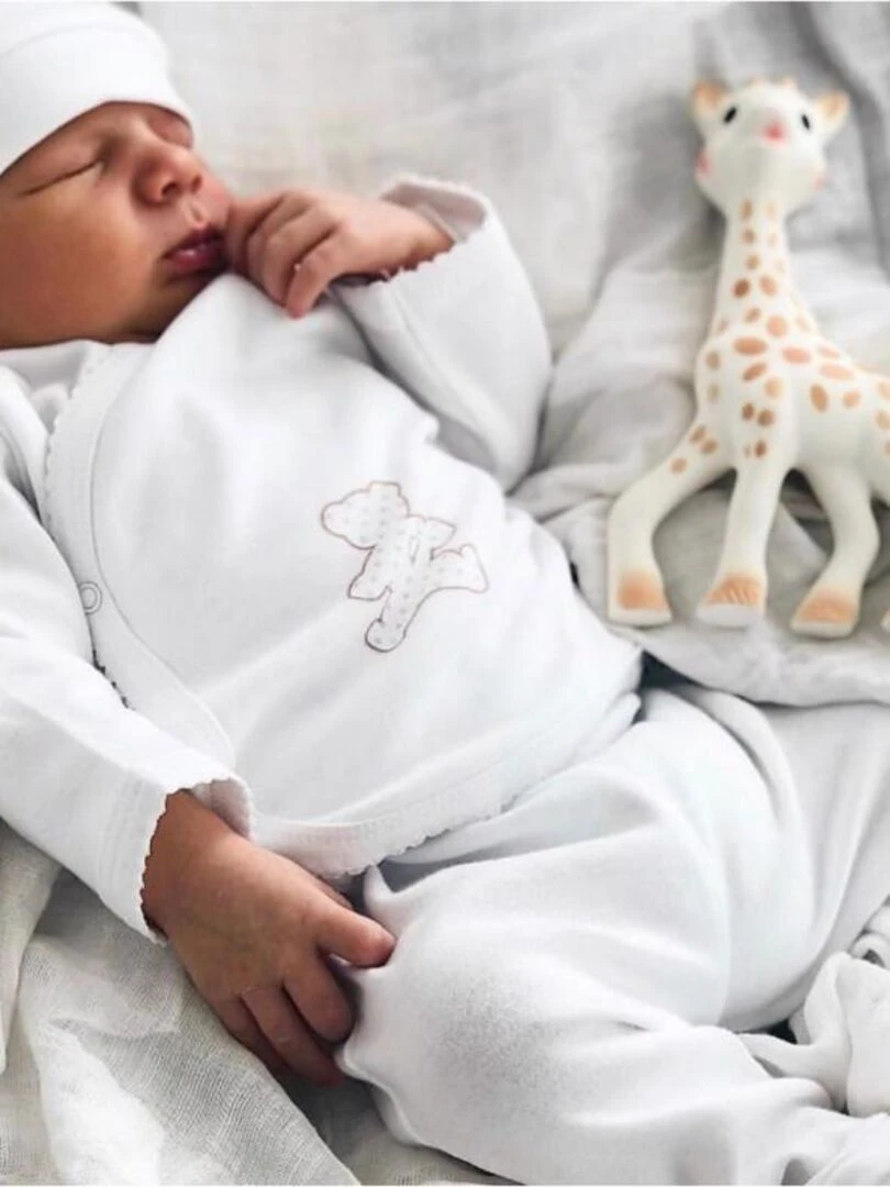 Pantalon bébé à pieds BASIC Rose