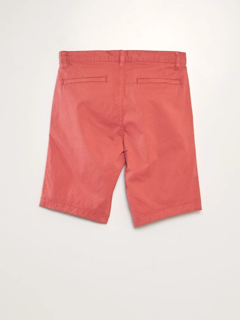 Bermuda chino uni Orange