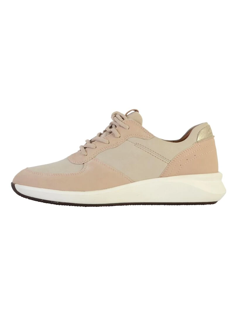 Basket cuir Clarks Un Rio Sprint Beige