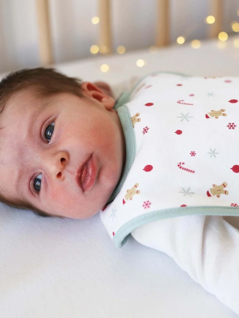 Lot de 2 bavoirs de naissance de Noël   Rouge