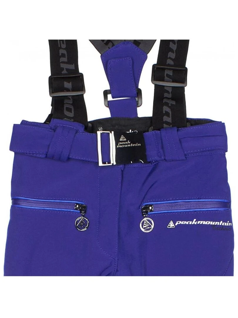 Pantalon de ski softshell fille GAFUZZA   PEAK MOUNTAIN   Bleu