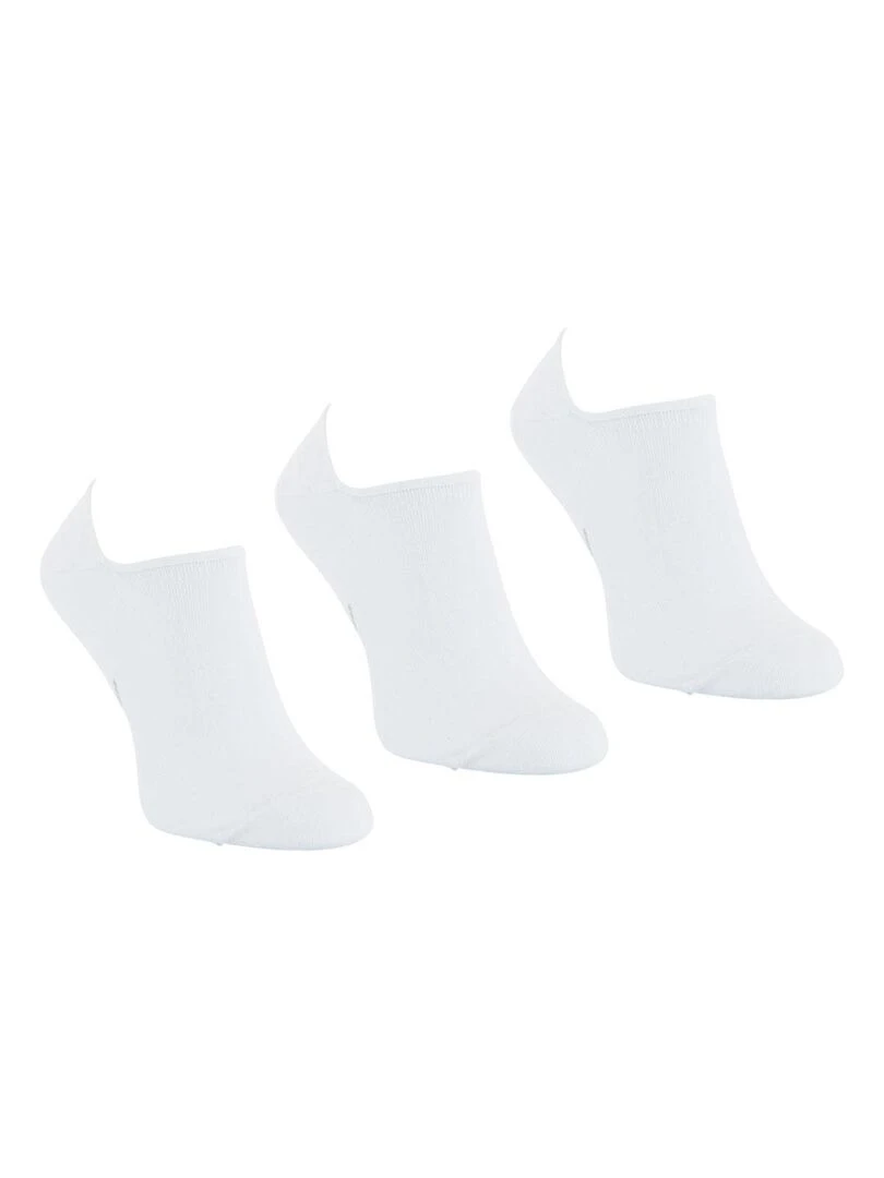 Lot de 3 paires de chaussettes invisibles Eco Pack Blanc