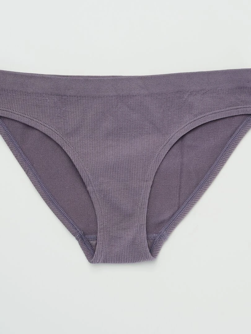 Lot de 2 culottes en maille côtelée 'Envie de lingerie ' Kaki