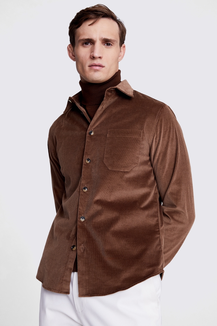 Tailored Fit Blue Printed Non-Iron Shirt   Buy Online at Moss