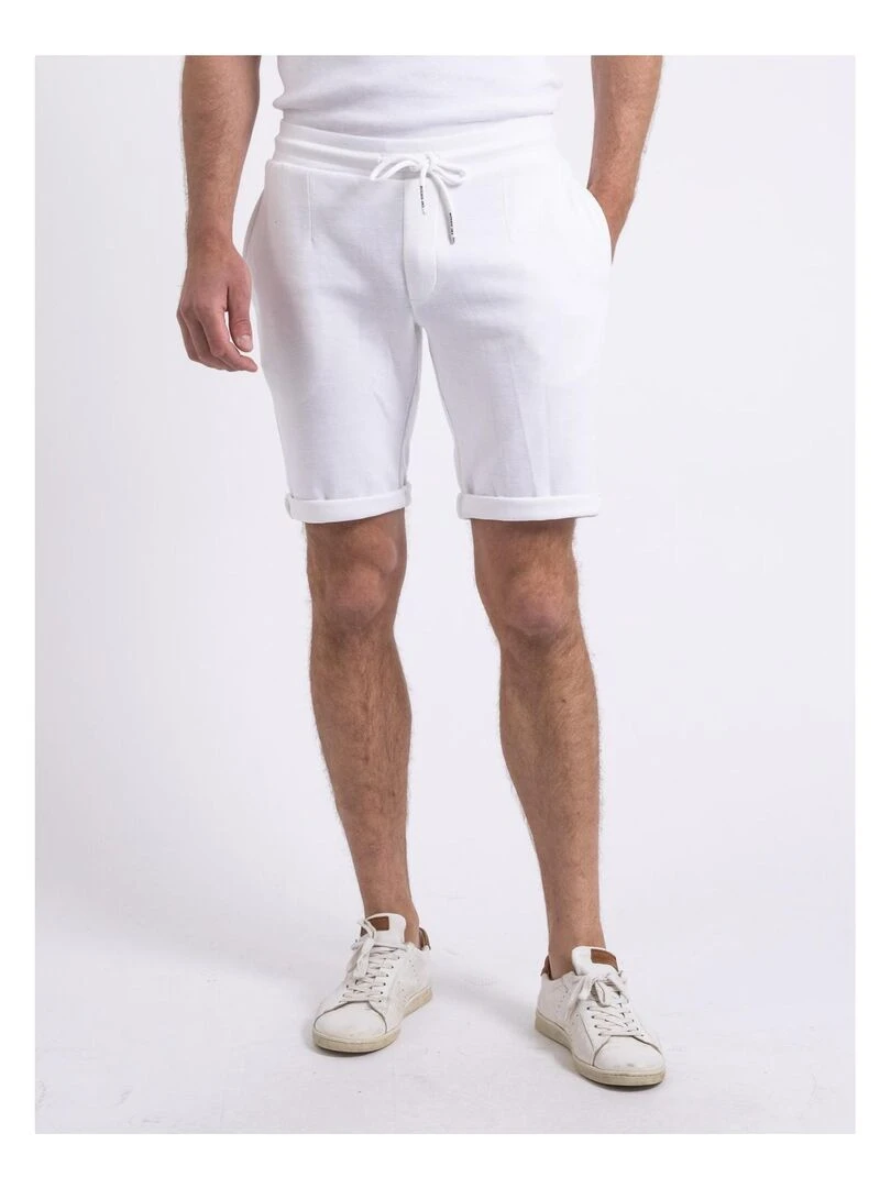 Bermuda molleton BERKEM Blanc