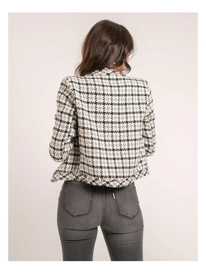 Veste tweed ULMAN Noir