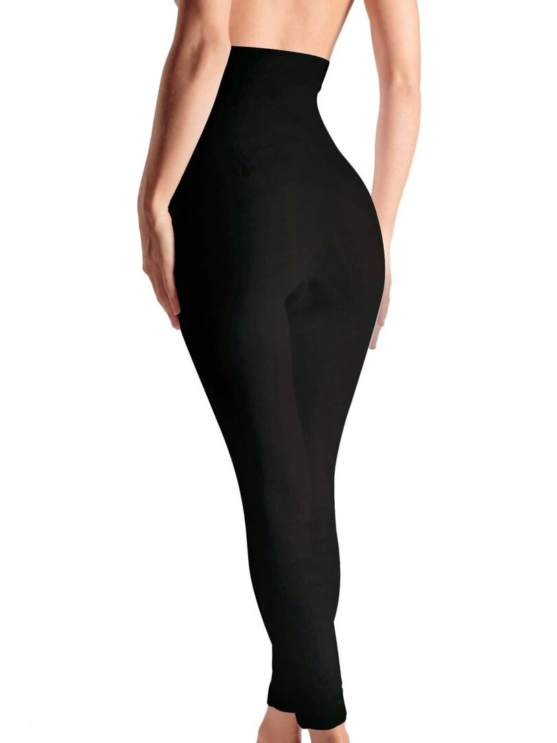 Legging taille haute avec actifs minceur   Noir