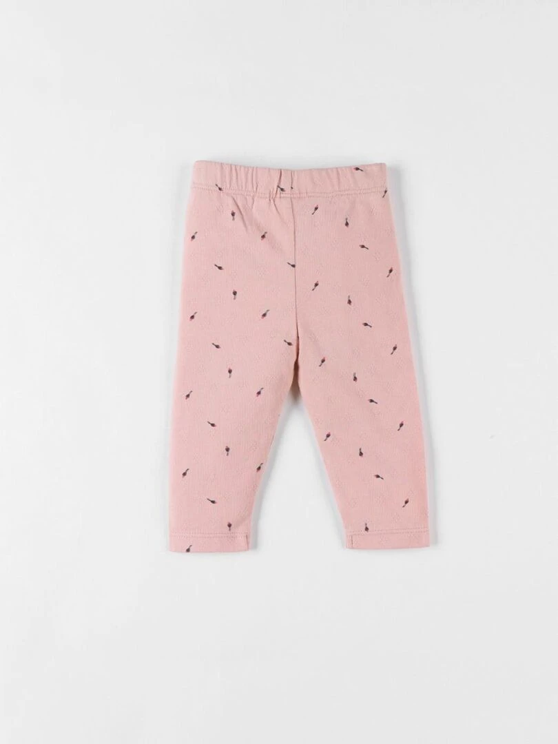 Legging imprimé fleuri poudré Noukie's Rose