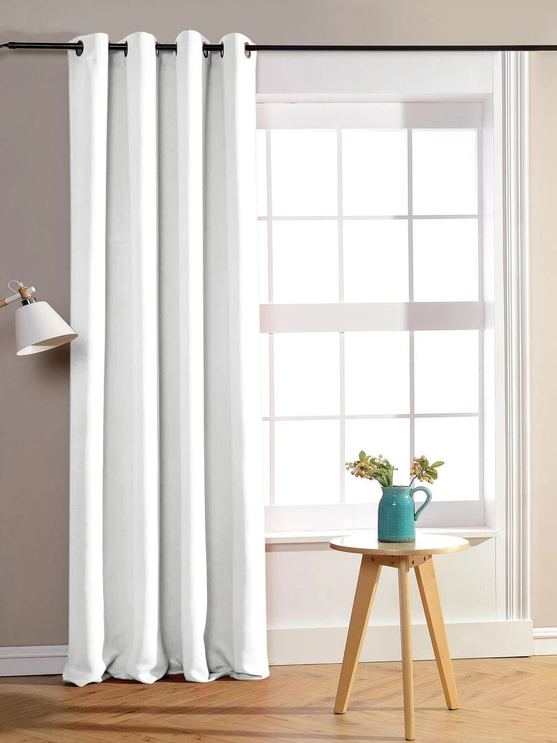 Rideau occultant pour chambre et salon Blanc