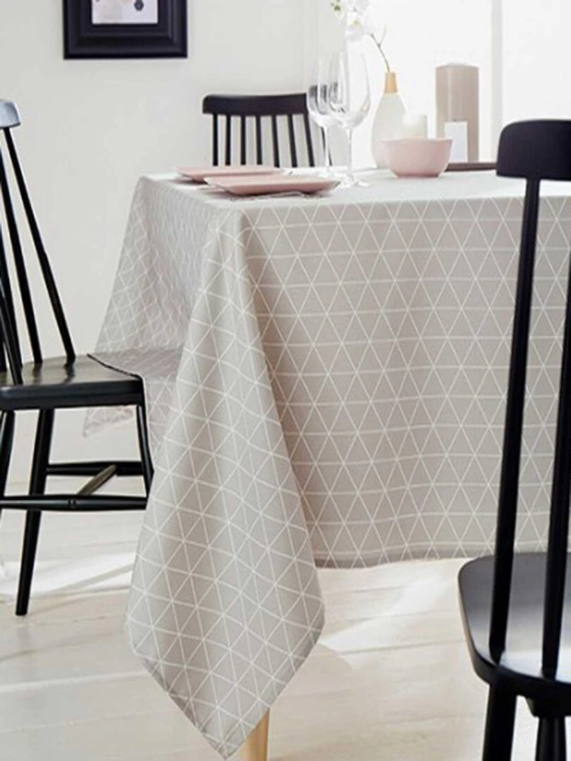 Nappe Rectangulaire "Scandinave"   Beige